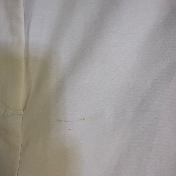 White House Black Market White Shorts with Silver Buttons - Picture 3 of 4